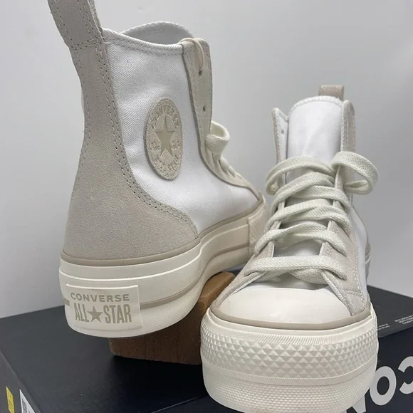 Converse WMNS CTAS LIFT HI
WHITE/VAPOROUS GRAY/LIGHT GOLD A09774C Platforms Snkr - Picture 9 of 16